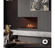 Planika Senso Fireplace BEV- Wbudowany BIO kominek 56,2x75 cm 2,5kW+pilot