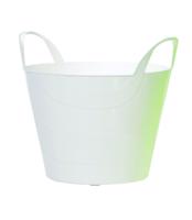 Plastikowy kosz wielofunkcyjny - biały - Rozmiar 34 cm, 15 l