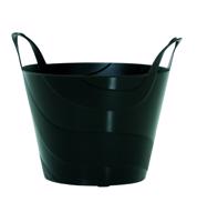 Plastikowy kosz wielofunkcyjny - czarny - Rozmiar 34 cm, 15 l