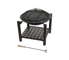 Portable drewno campfire z grate 48 cm