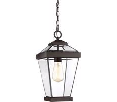 Quoizel QZ-RAVINE8-M - Lampa wisząca zewnętrzna na łańcuchu RAVINE 1xE27/60W/230V IP23 brązowe