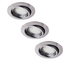 Rabalux 1050 - ZESTAW 3xLED Oprawa wpuszczana LITE 3xGU10-LED/3W/230V