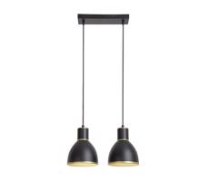 Rabalux 5603 - Lampa wisząca MACKENZIE 2xE27/60W/230V czarna/złota