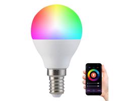 RGB LED Ściemnialna żarówka G45 E14/5,5W/230V 2700-6500K Wi-fi Tuya