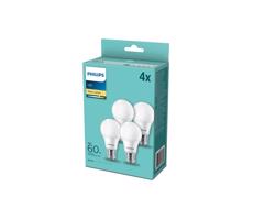 SET 4x LED Żarówka Philips E27/8W/230V 2700K