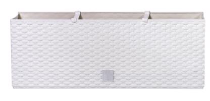 Skrzynka na kwiaty RATO CASE 50 cm - bialy - Rozmiar 50 x 19,2 x 18,6 cm, 17 l