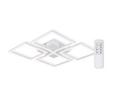 Top Light - LED Ściemnialny żyrandol natynkowy 4xLED/16,25W/230V czworokątny biały + pilot