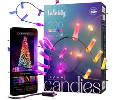 Twinkly TWKC200RGB-G - LED RGB Ściemnialny łańcuch bożonarodzeniowy 200xLED 14 m USB Wi-Fi