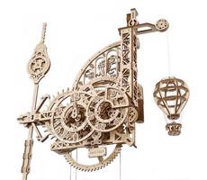 Ugears - 3D drewniane puzzle mechaniczne Zegar ścienny Aero