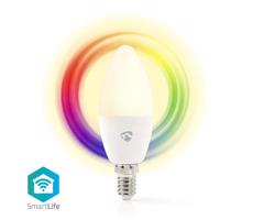 WIFILRC10E14 - LED RGB Ściemniana żarówka E14/4,9W/230V Wi-Fi 2700-6500K