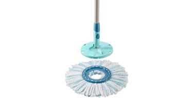 Wymienna nakładka do mopa Clean Twist Disc Mop micro duo - biały/jasnoniebieski