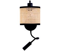 Zam 20355 - LED Kinkiet 1xE27/40W + LED/3W/230V rattan