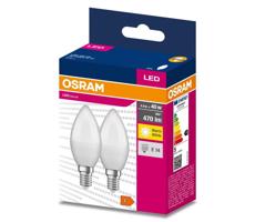 ZESTAW 2x LED Żarówka B35 E14/4,9W/230V 3000K - Osram