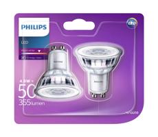 ZESTAW 2x LED Żarówka Philips GU10/4,6W/230V 2700K