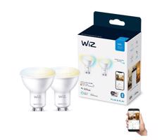 ZESTAW 2x LED Żarówka ściemnialna PAR16 GU10/4,7W/230V 2700-6500K CRI 90 Wi-Fi-WiZ