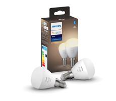 ZESTAW 2x LED Żarówka ściemnialna Philips Hue WHITE P45 E14/5,5W/230V 2700K