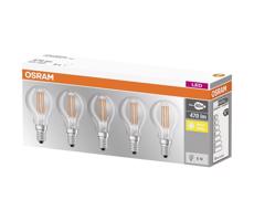 ZESTAW 5x LED Żarówka VINTAGE E14/4W/230V 2700K - Osram