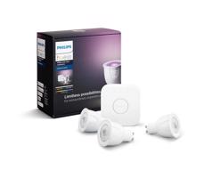 Zestaw podstawowy Philips Hue WHITE AND COLOR AMBIANCE 3xGU10/6,5W/230V 2000-6500K