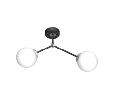 Żyrandol natynkowy JOY 2xE14/40W/230V czarny/błyszczący chrom