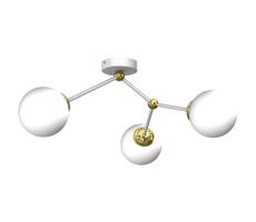 Żyrandol natynkowy JOY 3xE14/40W/230V biały/złoty